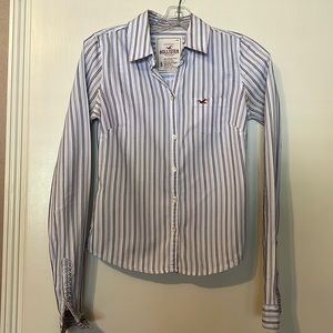 Hollister Striped Long-sleeve button-up Shirt